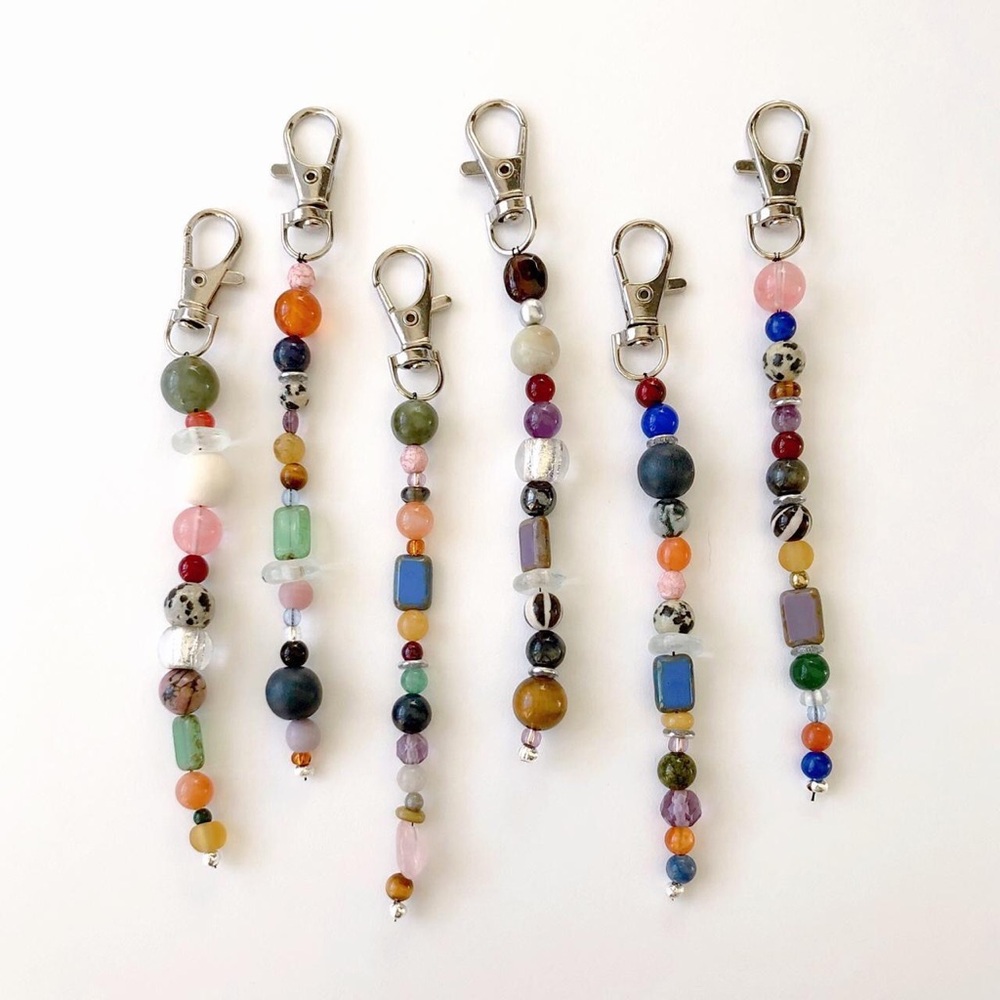 handmade one of a kind bag charm / keychain - Picture 2 of 4